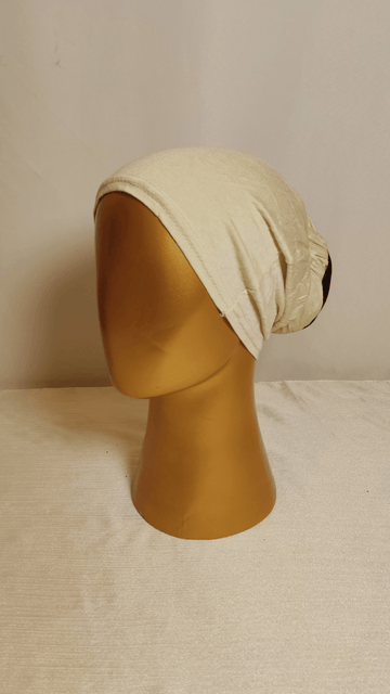Bun Shape Cap - Cream